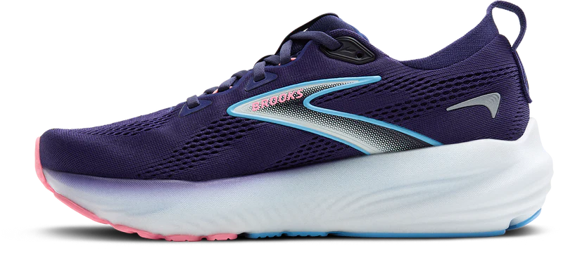 brooks glycerin 22 women's | blue ribbon/peacoat/dianthus