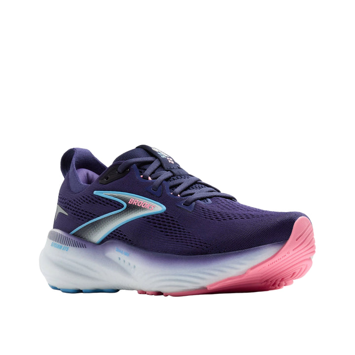 brooks glycerin gts 22 women's | blue ribbon/peacoat/dianthus