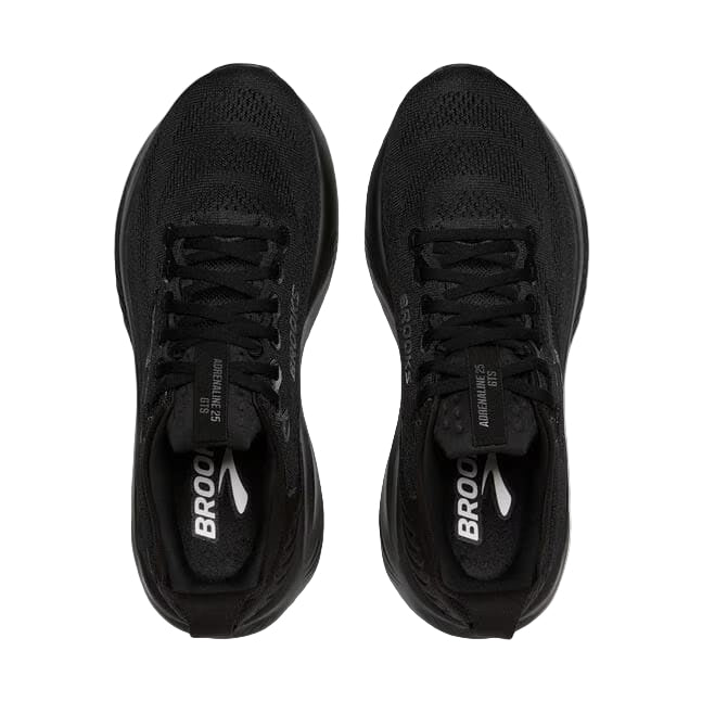 brooks adrenaline gts 25 women's | black / black / ebony