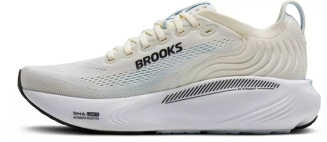 brooks adrenaline gts 25 women's | star white nantucket chrome