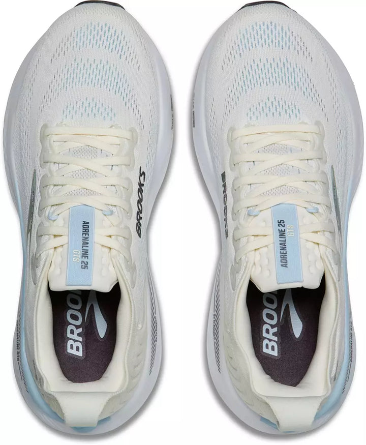 brooks adrenaline gts 25 women's | star white nantucket chrome