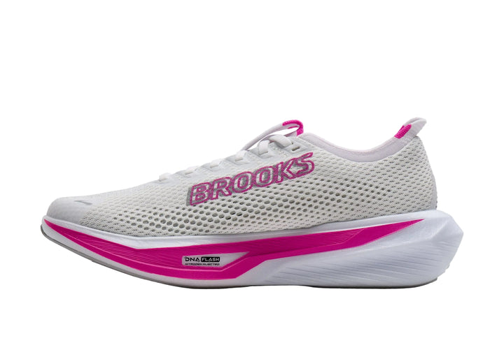 brooks hyperion 3 women's | white/luminary/cyber pink