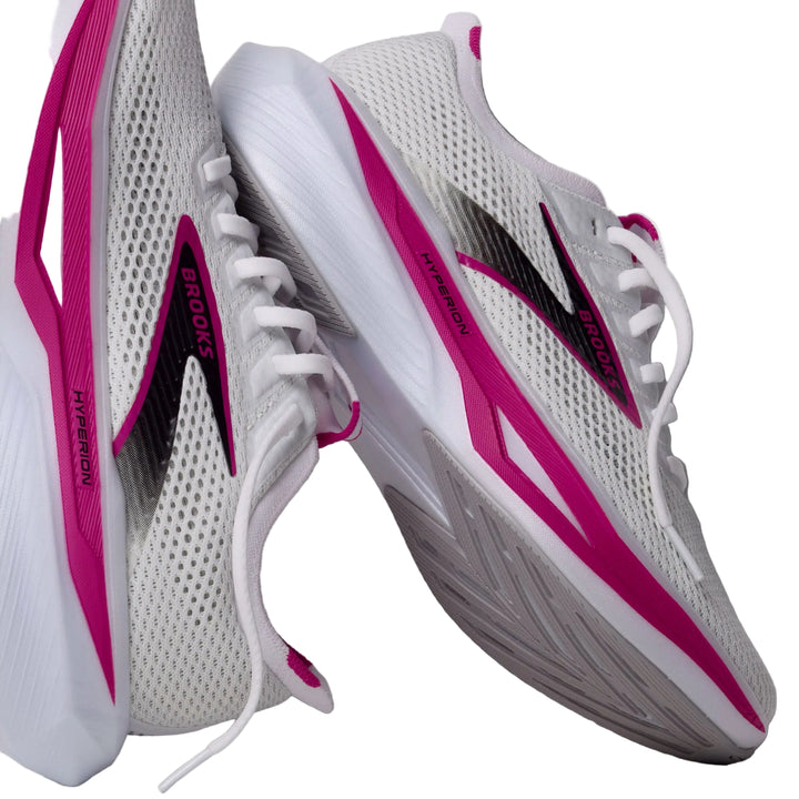 brooks hyperion 3 women's | white/luminary/cyber pink