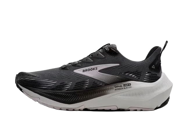 brooks ghost trail women's | poppy seed / black / pink