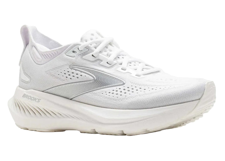 brooks glycerin 23 women's | white/oyster/silver