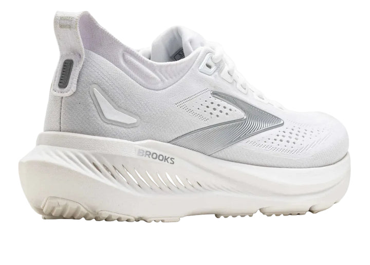 brooks glycerin 23 women's | white/oyster/silver