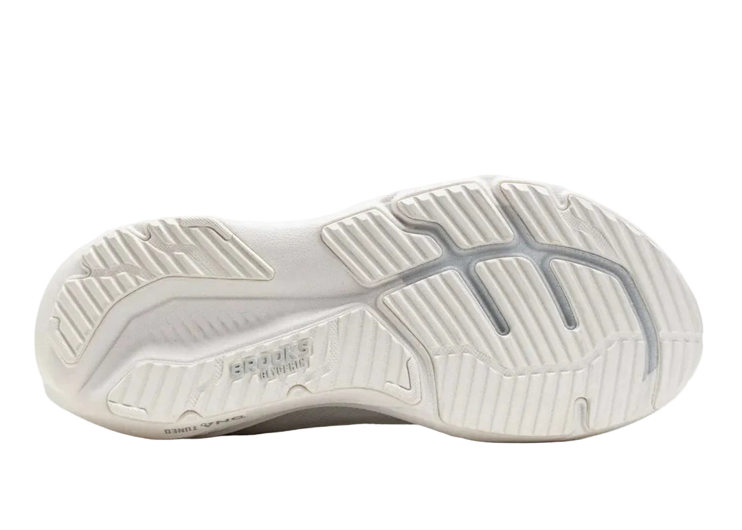 brooks glycerin 23 women's | white/oyster/silver