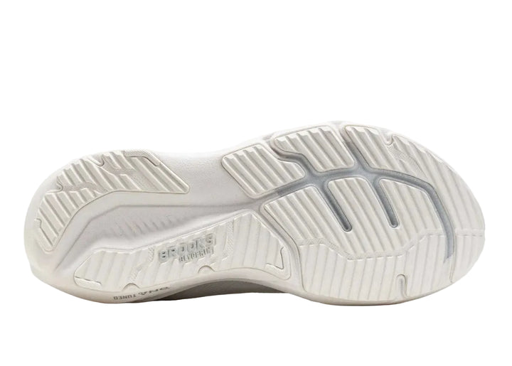 brooks glycerin 23 women's | white/oyster/silver