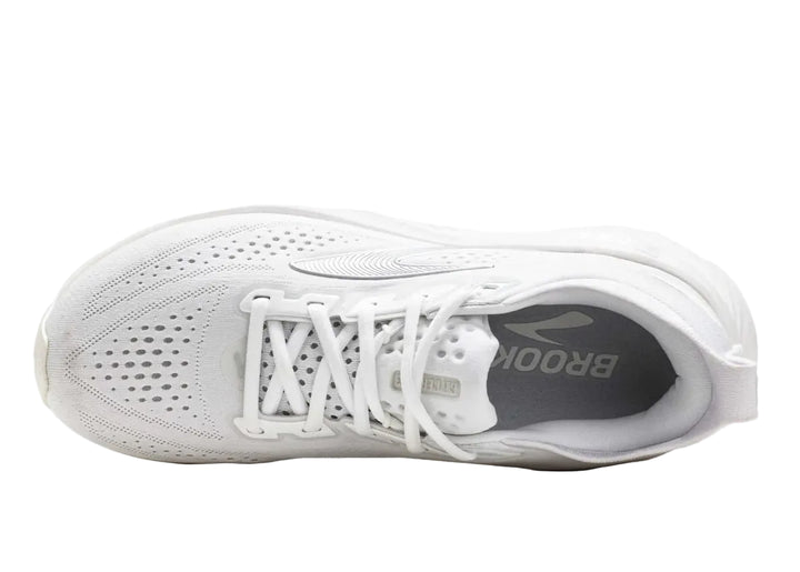 brooks glycerin 23 women's | white/oyster/silver