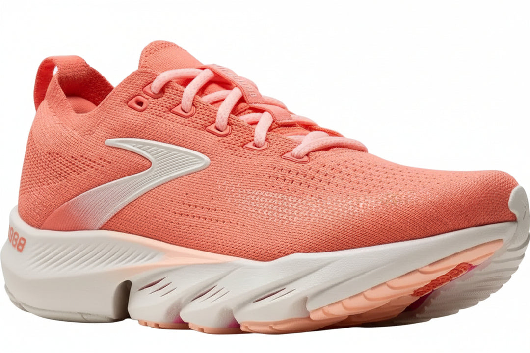 brooks glycerin flex women's | peach echo/coral/coconut