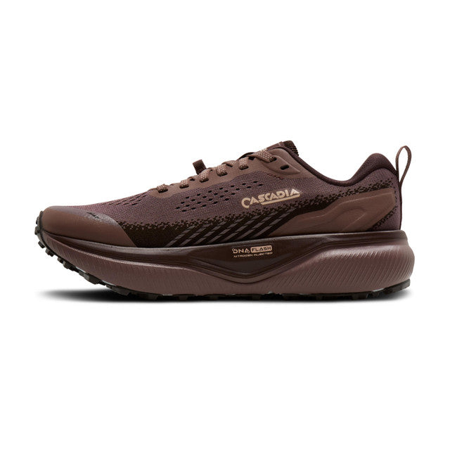 brooks cascadia 20 women's | peppercorn coffee rose