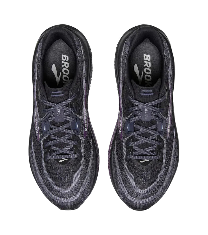 brooks ghost 18 wide women's | ebony folkstone metallic
