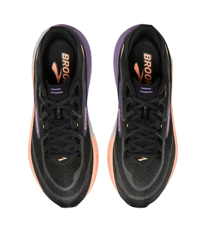 brooks ghost 18 women's | black mulled grape peach