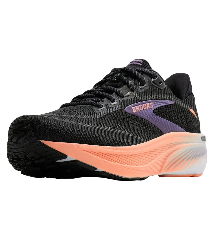 brooks ghost 18 women's | black mulled grape peach