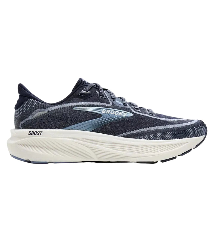 brooks ghost 18 women's | navy rain washed coconut