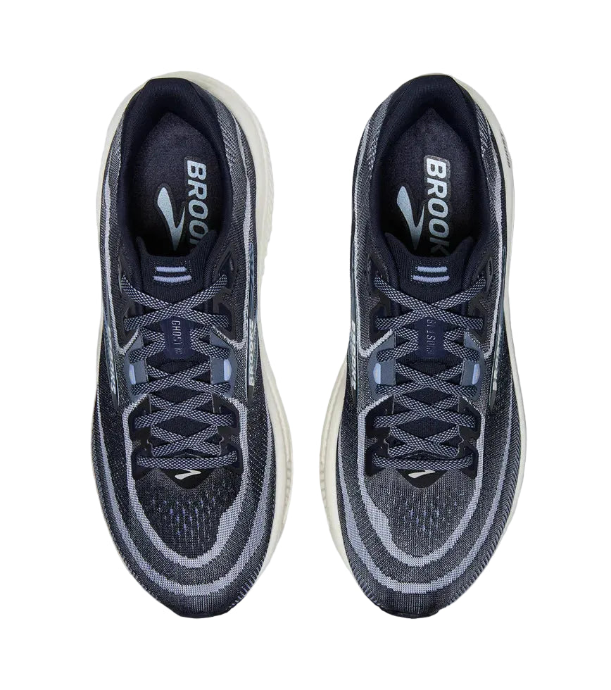 brooks ghost 18 women's | navy rain washed coconut