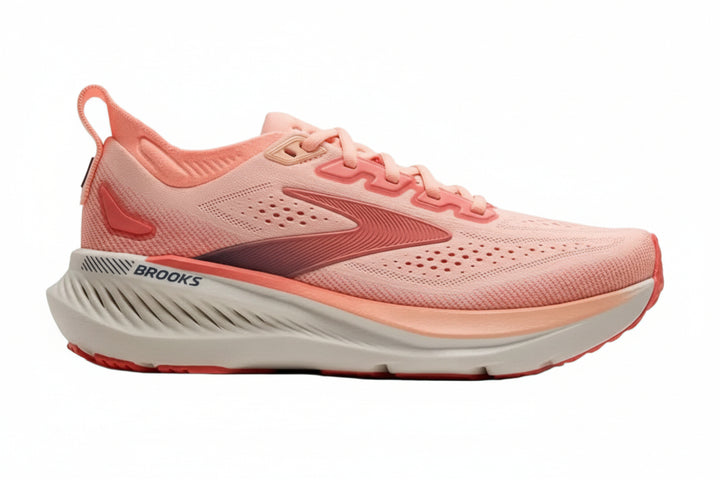 brooks glycerin gts 23 women's |  coral/peach/spellbound