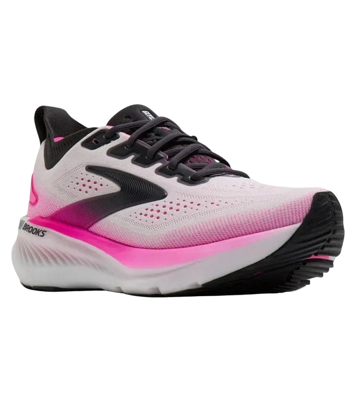 brooks glycerin gts 23 women's | white/phantom/cyber pink