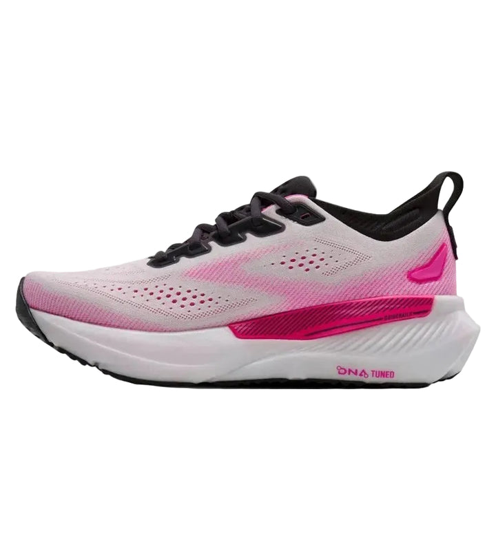brooks glycerin gts 23 women's | white/phantom/cyber pink