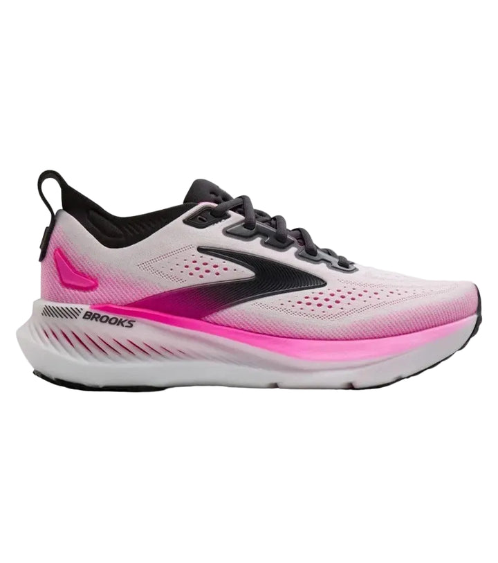 brooks glycerin gts 23 women's | white/phantom/cyber pink