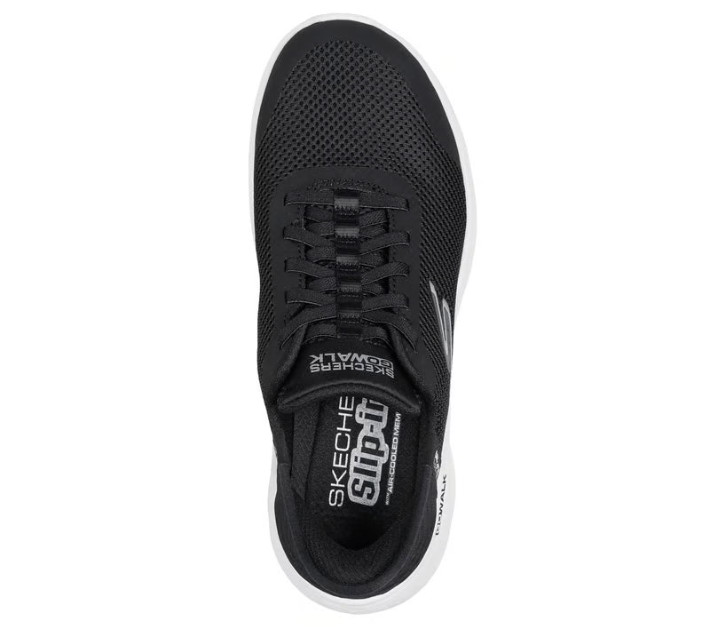 skechers slip-ins: go walk flex women's | black/white