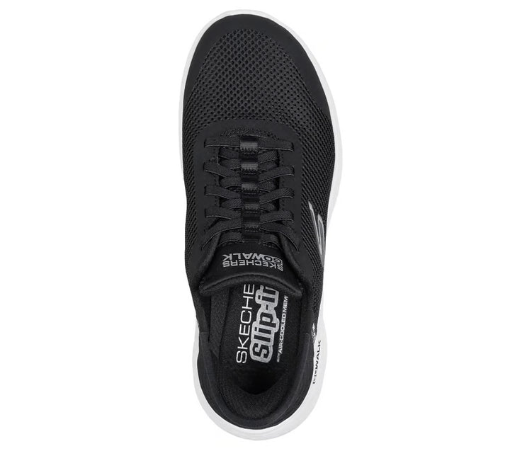 skechers slip-ins: go walk flex women's | black/white