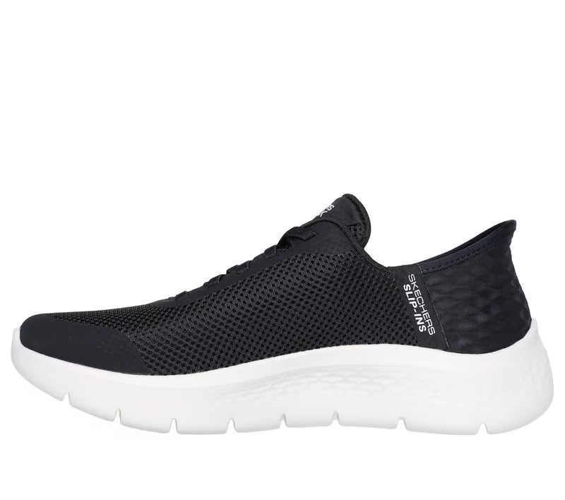 skechers slip-ins: go walk flex women's | black/white