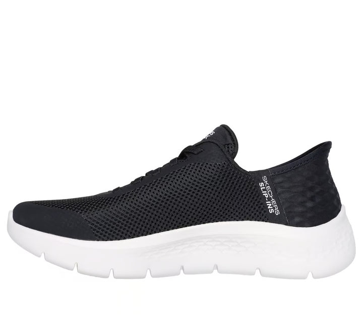 skechers slip-ins: go walk flex women's | black/white
