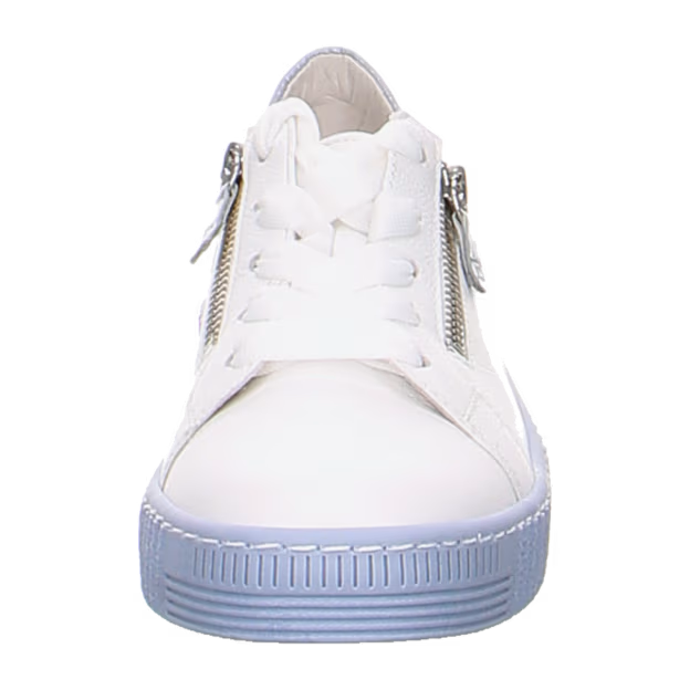 gabor sneaker zip women's | white/blue