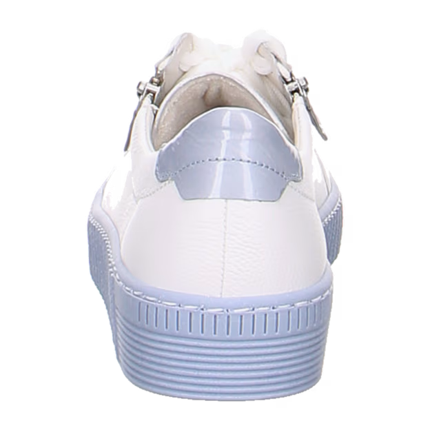 gabor sneaker zip women's | white/blue