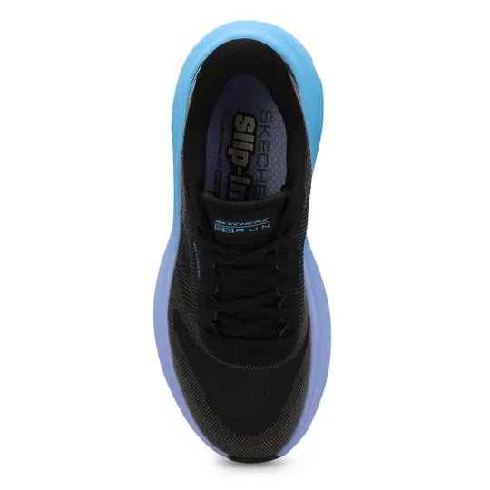 skechers slip-ins: max cushioning endeavour - hallandale women's | black blue