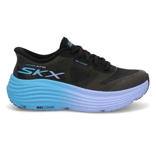 skechers slip-ins: max cushioning endeavour - hallandale women's | black blue