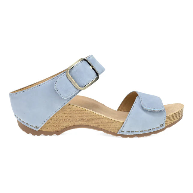 dansko tanya adjustable strap sandals women's | sky nubuck