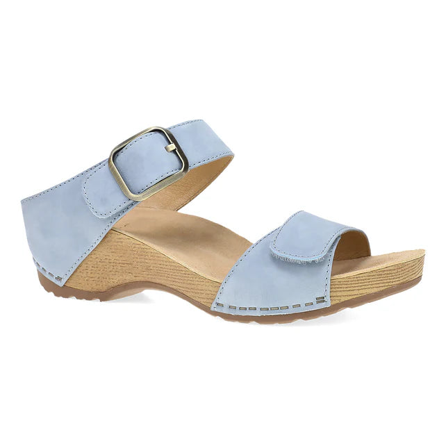 dansko tanya adjustable strap sandals women's | sky nubuck
