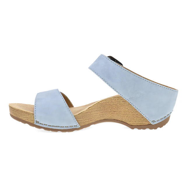 dansko tanya adjustable strap sandals women's | sky nubuck