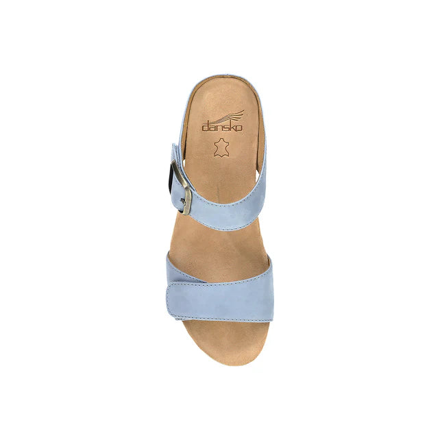 dansko tanya adjustable strap sandals women's | sky nubuck