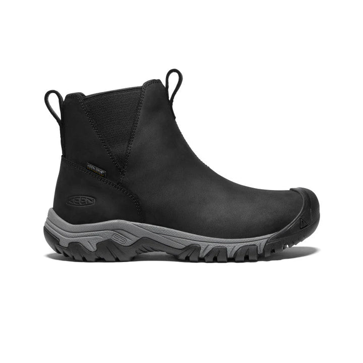 keen greta waterproof chelsea women's | black/steel grey