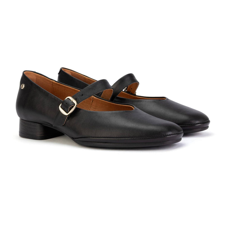 pikolinos ubeda mary jane heeled ballet women's | black