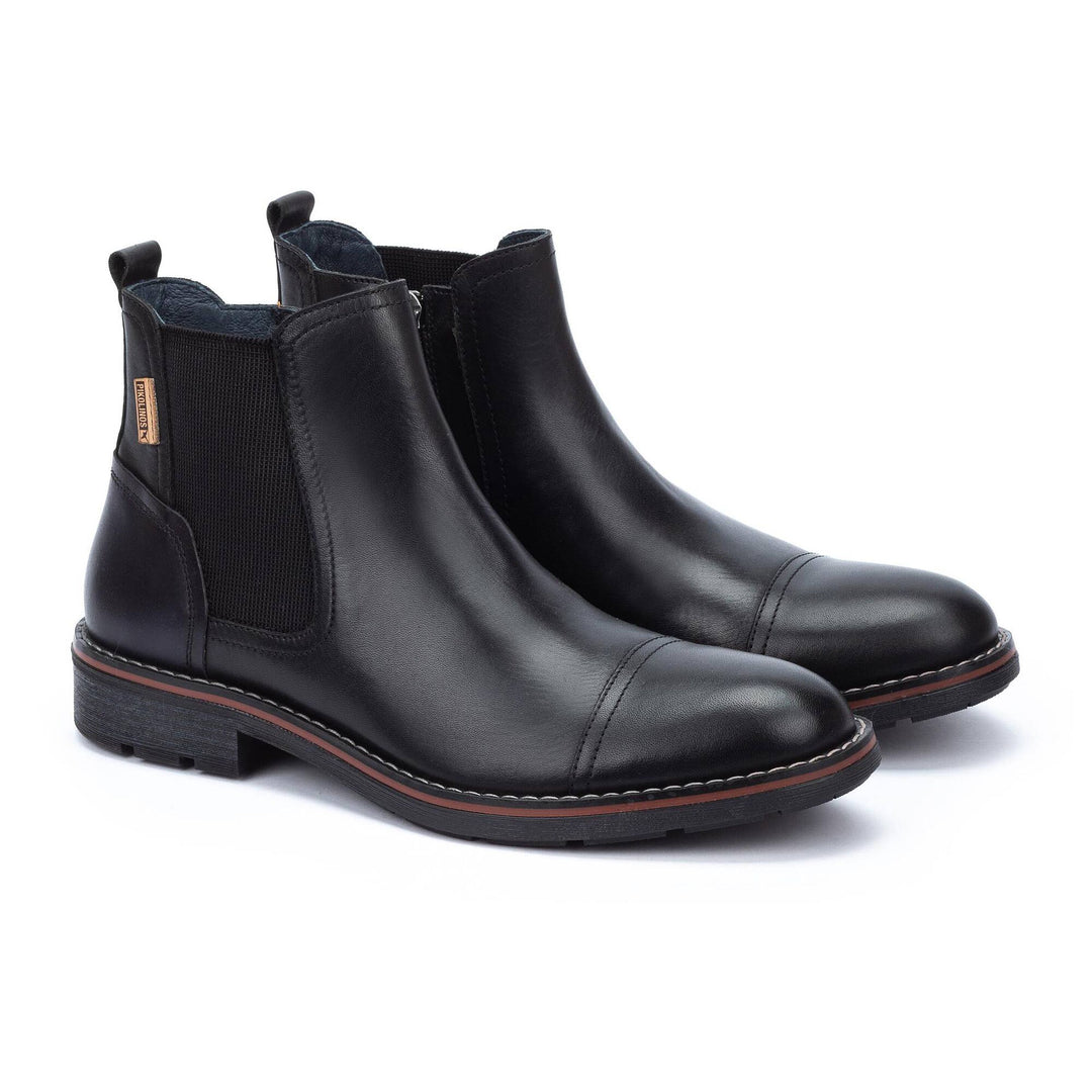 pikolinos york ankle boots men's | black
