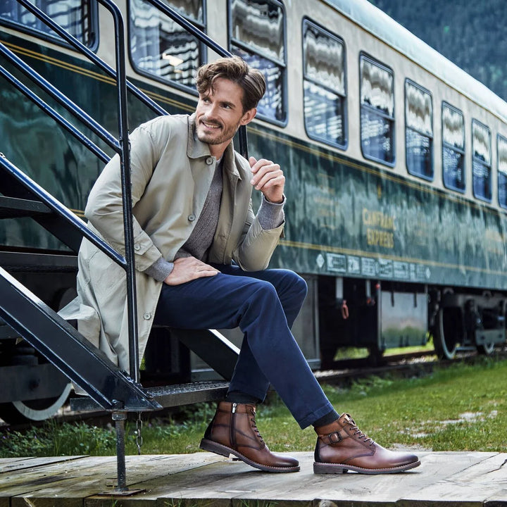 pikolinos york ankle boots men's | cuero