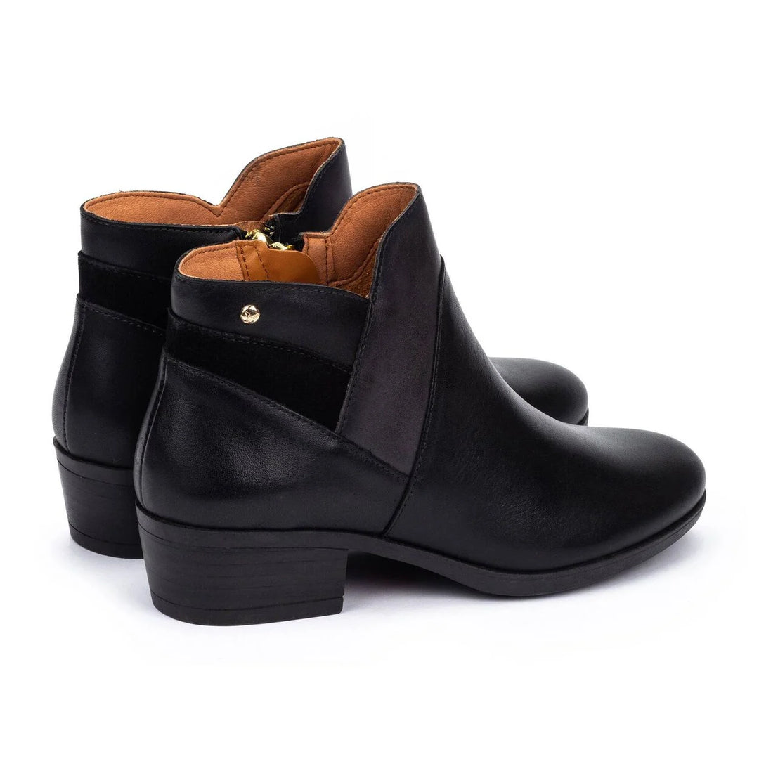 pikolinos daroca short angle boots women's | black
