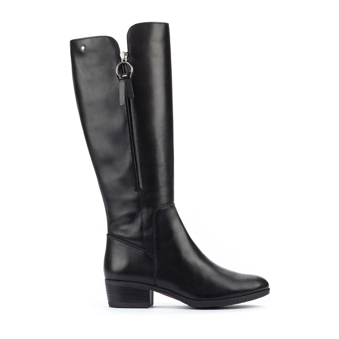pikolinos daroca tall zipper boot women's | black
