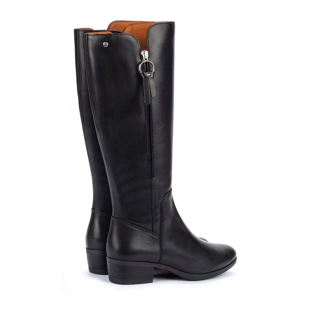 pikolinos daroca tall zipper boot women's | black