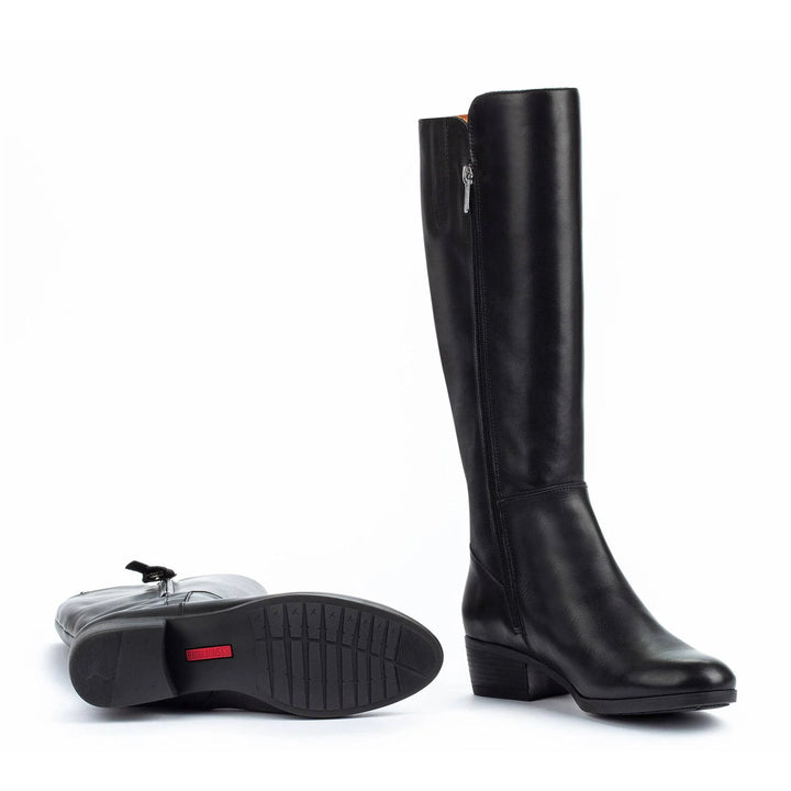 pikolinos daroca tall zipper boot women's | black
