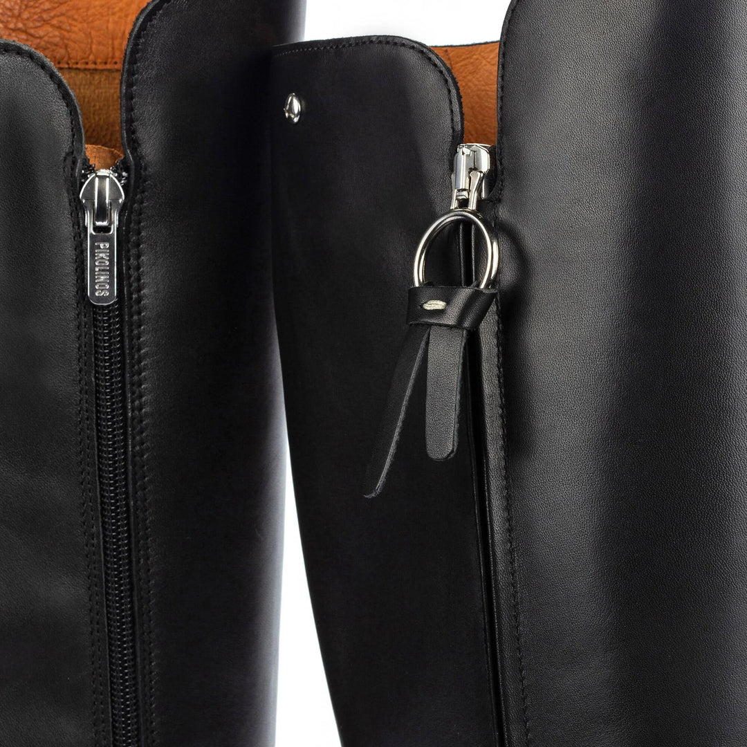 pikolinos daroca tall zipper boot women's | black