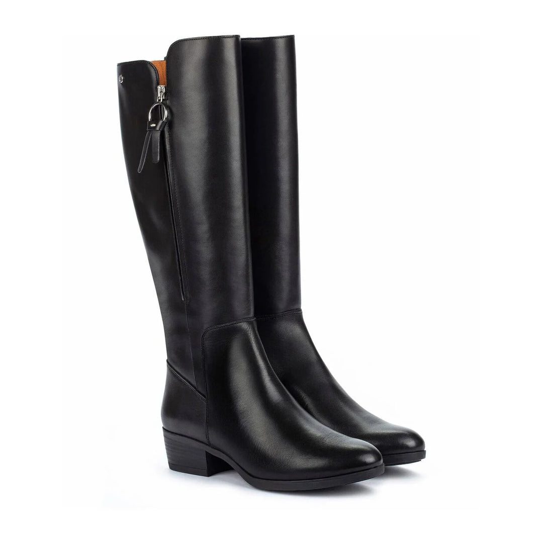 pikolinos daroca tall zipper boot women's | black