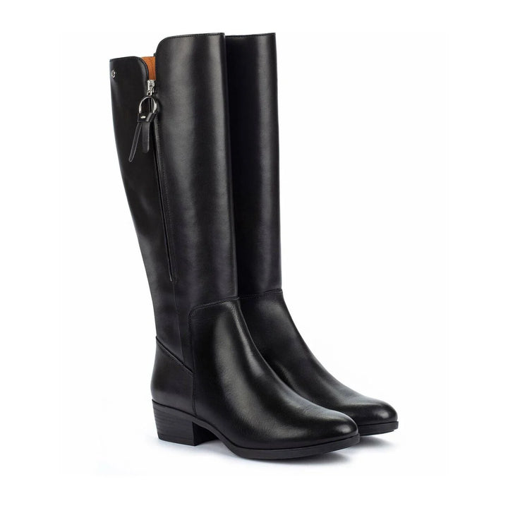 pikolinos daroca tall zipper boot women's | black
