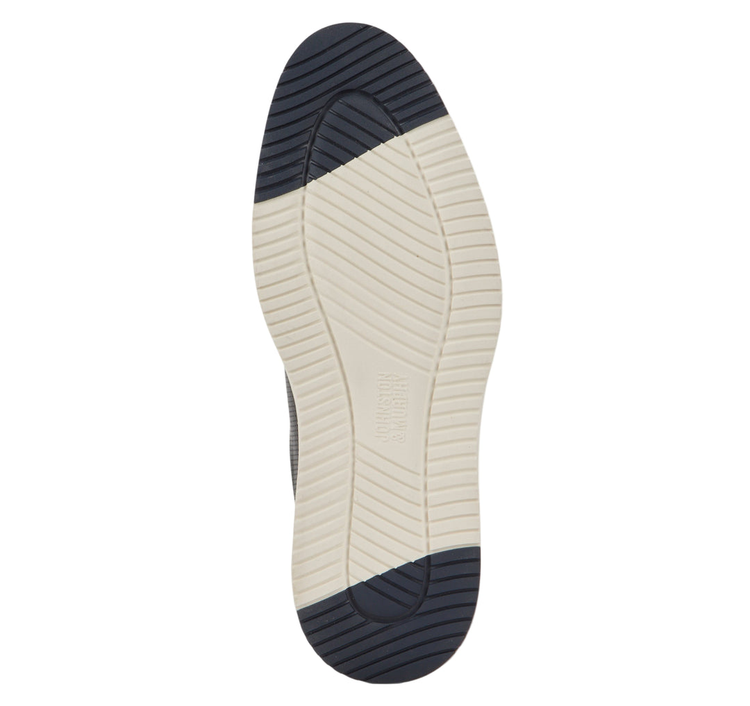 johnston murphy upton one-piece perfed plain toe men's | black