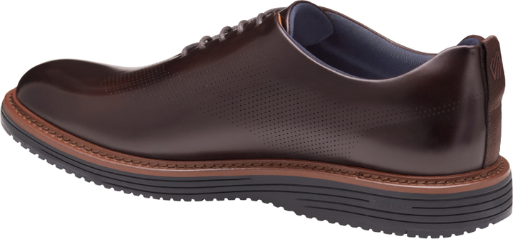 johnston murphy upton one-piece perfed plain toe men's | mahogany