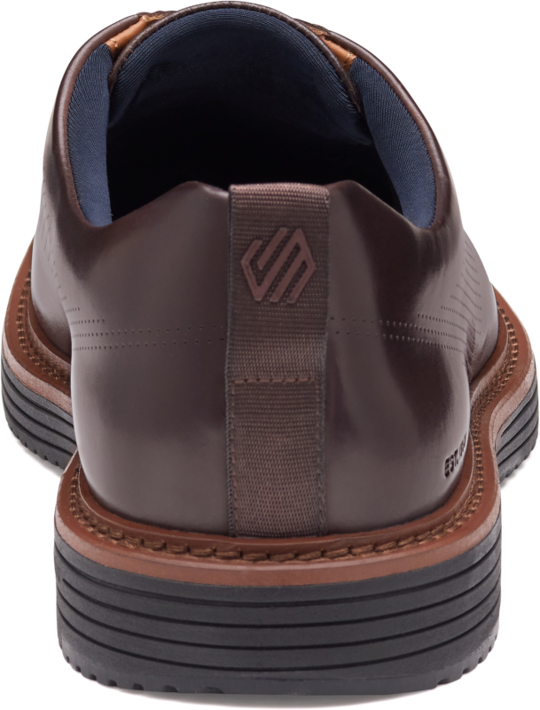 johnston murphy upton one-piece perfed plain toe men's | mahogany